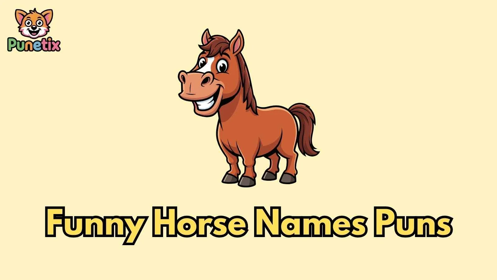 Funny Horse Names Puns